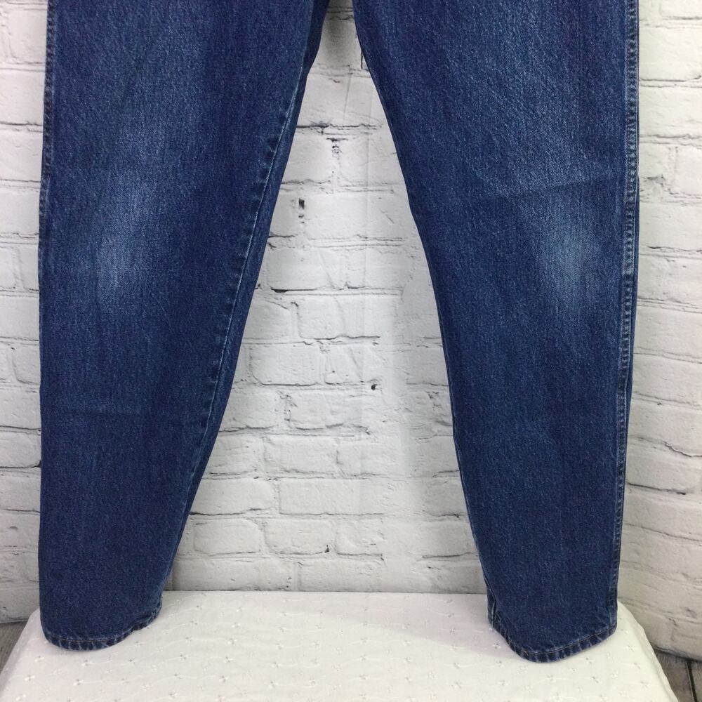 Wrangler Men's Cowboy Medium Wash 5 Pocket Cotton Straight Leg Blue Jeans 34 - Picture 3 of 10